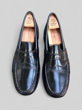 G.H. Bass & Co. Weejuns Logan Leather Penny Loafers Classic Black Men's - 9.5B